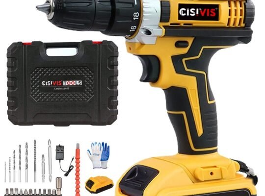 2 Battery 21V Cordless Drill & Electric Screwdriver