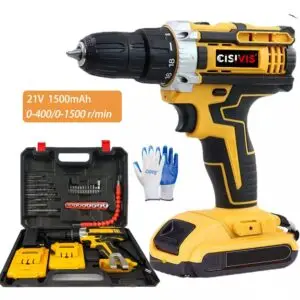 2 Battery 21V Cordless Drill & Electric Screwdriver