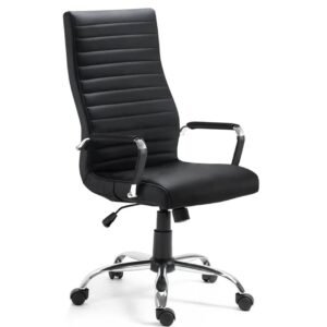 Office Black Leather Computer Desk Chair