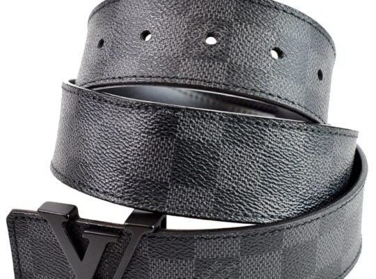 Louis Vuitton LV Belt Initiales Damier Graphite Black/Grey