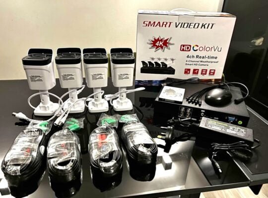 4 CCTV Camera kit 4K 1TB HDD
