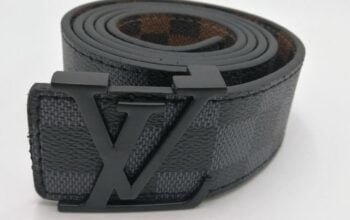 Louis Vuitton LV Belt Initiales Damier Graphite Black/Grey