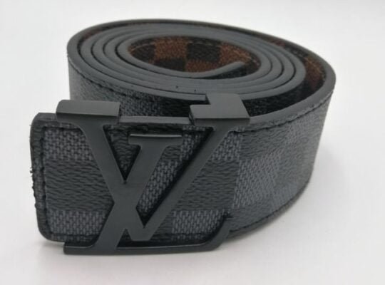 Louis Vuitton LV Belt Initiales Damier Graphite Black/Grey