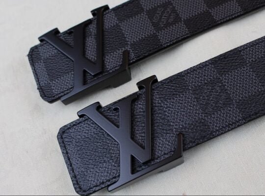 Louis Vuitton LV Belt Initiales Damier Graphite Black/Grey