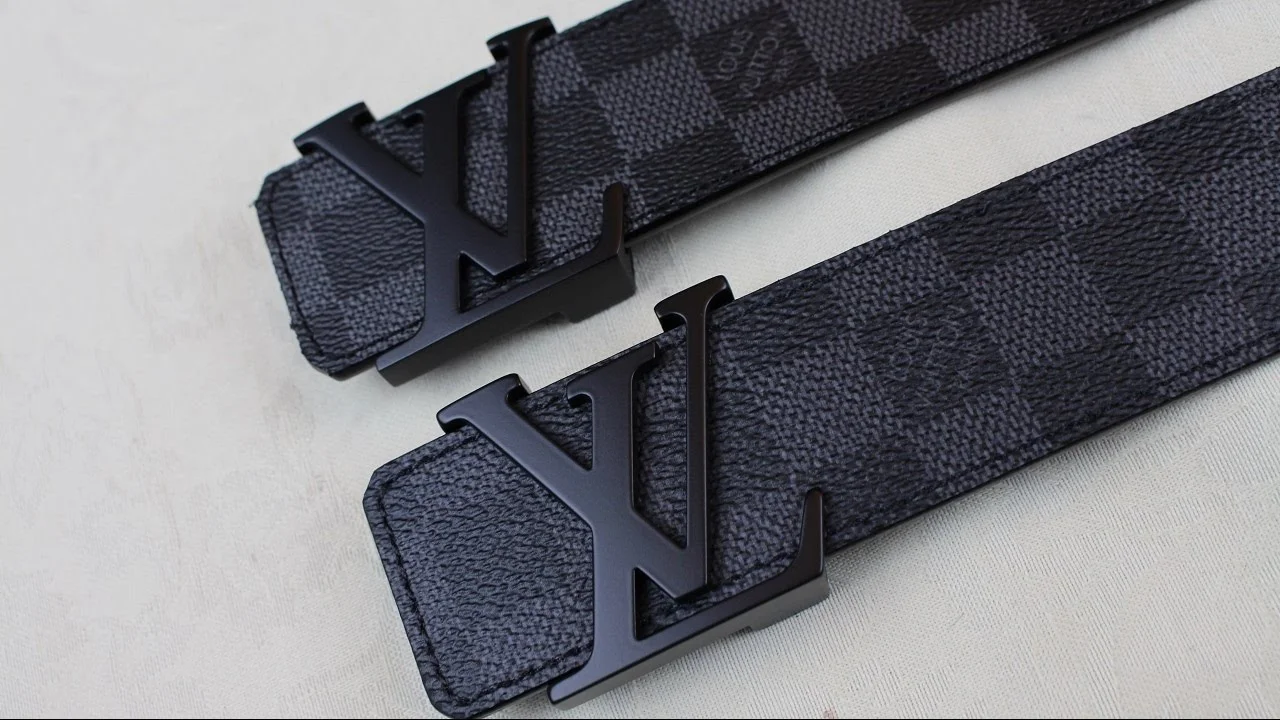 Louis Vuitton LV Belt Initiales Damier Graphite Black/Grey
