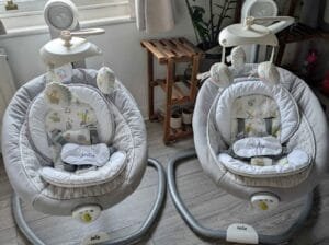 2x Joie ABC swing chairs
