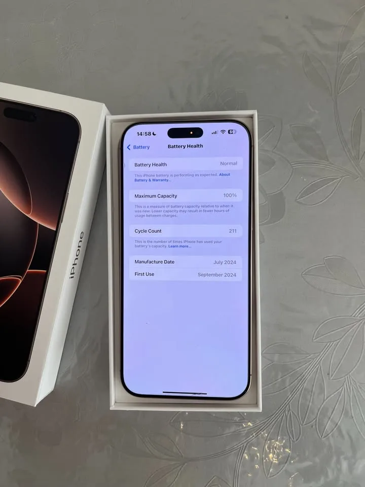 iPhone 16 pro max 256GB Good Condition
