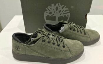 Timberland Davis Square Oxford Trainer Dark Green