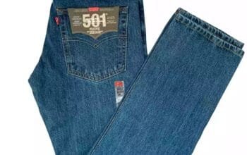 Levis 501 Mens Straight Fit Stretch Jeans Denim Original Size 30-34