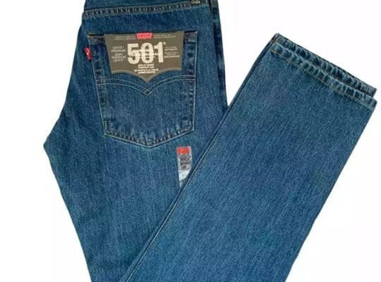 Levis 501 Mens Straight Fit Stretch Jeans Denim Original Size 30-34