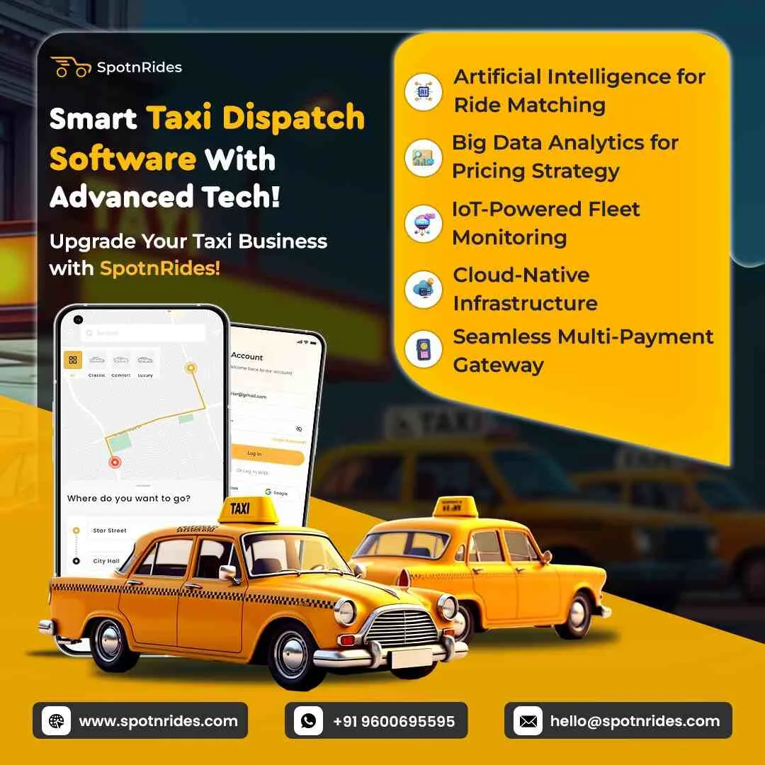 SpotnRides Taxi Dispatch Software – Automate, Manage & Grow Your Business