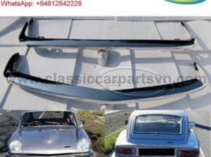 Triumph Spitfire MK4, MK3 GT6, 1500 bumpers by stainless steel new