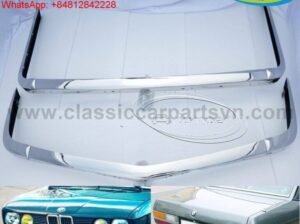 BMW E28 bumpers full set new (1982 – 1988) by stainless steel new